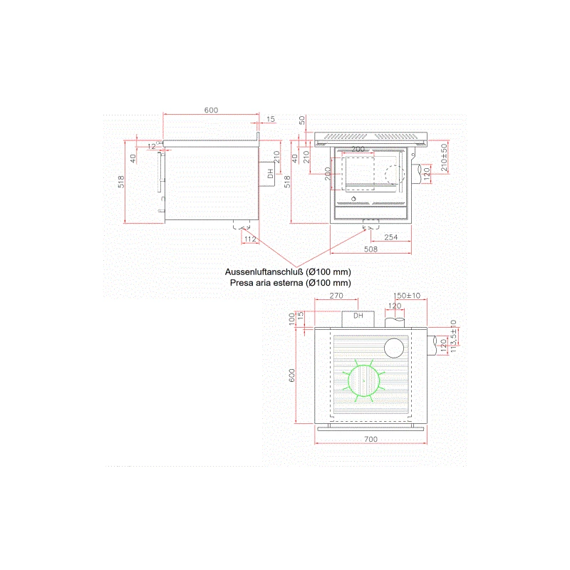 Bausatzherd Greithwald GBJ 70 (Korpus 60) 2 Bausatzherd Greithwald GBJ 70 (Korpus 60) – Bild 2