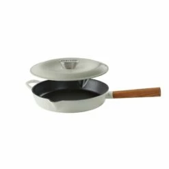 Ferleon Gusseisen Kasserolle - Pfanne Mit Deckel 26cm