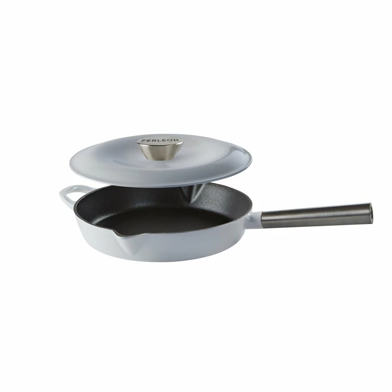 Ferleon Gusseisen Kasserolle - Pfanne Mit Deckel 26cm 12 Ferleon Gusseisen Kasserolle - Pfanne Mit Deckel 26cm – Bild 12