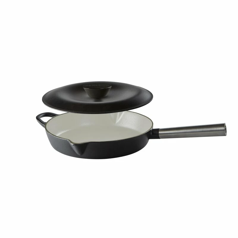 Ferleon Gusseisen Kasserolle - Pfanne Mit Deckel 26cm 5 Ferleon Gusseisen Kasserolle - Pfanne Mit Deckel 26cm – Bild 5