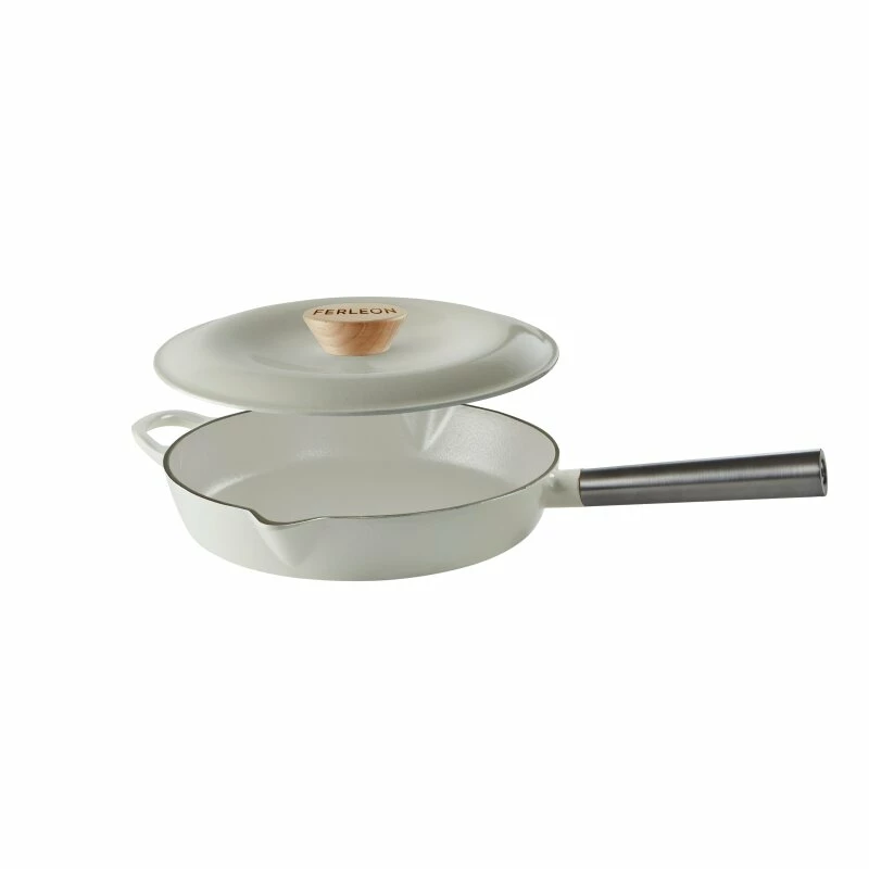 Ferleon Gusseisen Kasserolle - Pfanne Mit Deckel 26cm 9 Ferleon Gusseisen Kasserolle - Pfanne Mit Deckel 26cm – Bild 9