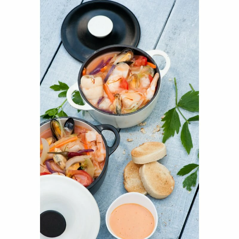 Ferleon Gusstopf Kasserolle 4 Stück - 12 Cm 6 Ferleon Gusstopf Kasserolle 4 Stück - 12 Cm – Bild 6