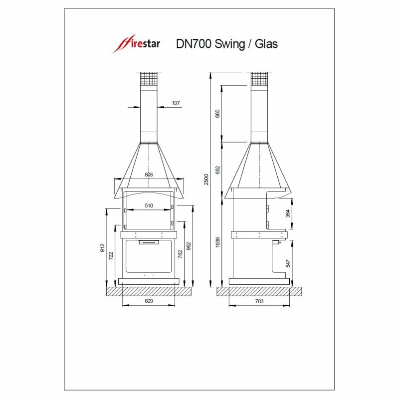 Gartenkamin/ Grill Firestar DESIGN DN 700 Swing Glas 14 Gartenkamin/ Grill Firestar DESIGN DN 700 Swing Glas – Bild 14