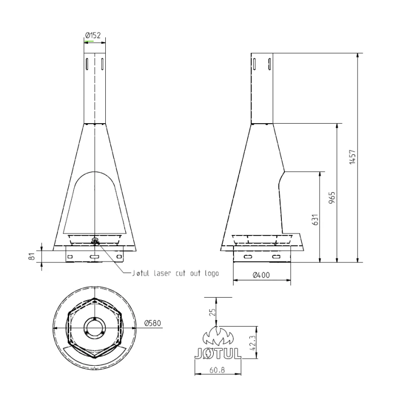 Gartenkamin Jotul Froya 3 Gartenkamin Jotul Froya – Bild 3