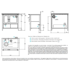 Holzherd Rizzoli - N94 Stone - Naturstein - 8,0 KW -Küchengrill Geschäft holzherd rizzoli n94 stone naturstein 80 kw7