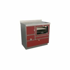 Holzherd Rizzoli - Serie RE Mit Backofen - RE 90 - Variant - 8 KW -Küchengrill Geschäft holzherd rizzoli serie re mit backofen re 90 variant 8 kw3