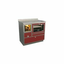 Holzherd Rizzoli - Serie RVE Mit Backofen - RVE 90 - Variant - 8 KW -Küchengrill Geschäft holzherd rizzoli serie rve mit backofen rve 90 variant 8 kw4