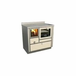 Holzherd Rizzoli - Serie RVI Mit Backofen - RVI 90 - Variant - 8 KW -Küchengrill Geschäft holzherd rizzoli serie rvi mit backofen rvi 90 variant 8 kw3