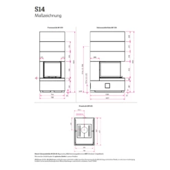 Kaminbausatz Camina S14 - Speicherkamin - 9KW -Küchengrill Geschäft kaminbausatz camina s14 speicherkamin 9kw4