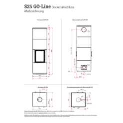 Kaminbausatz Camina S25 GO-Line - Grundofen-Wärmespeicheranlage - Mit 2 Sichtscheiben - 2 KW -Küchengrill Geschäft kaminbausatz camina s25 go line grundofen waermespeicheranlage mit 2 sichtscheiben 2 kw3