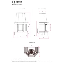 Kaminbausatz Camina S4 Front - Speicherkamin - 7KW -Küchengrill Geschäft kaminbausatz camina s4 front speicherkamin 7kw3