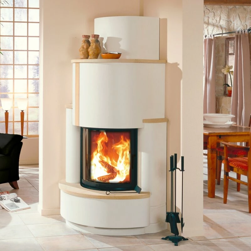 Kaminbausatz Camina S5 Eck - Speicherkamin - 7KW 1 Kaminbausatz Camina S5 Eck - Speicherkamin - 7KW