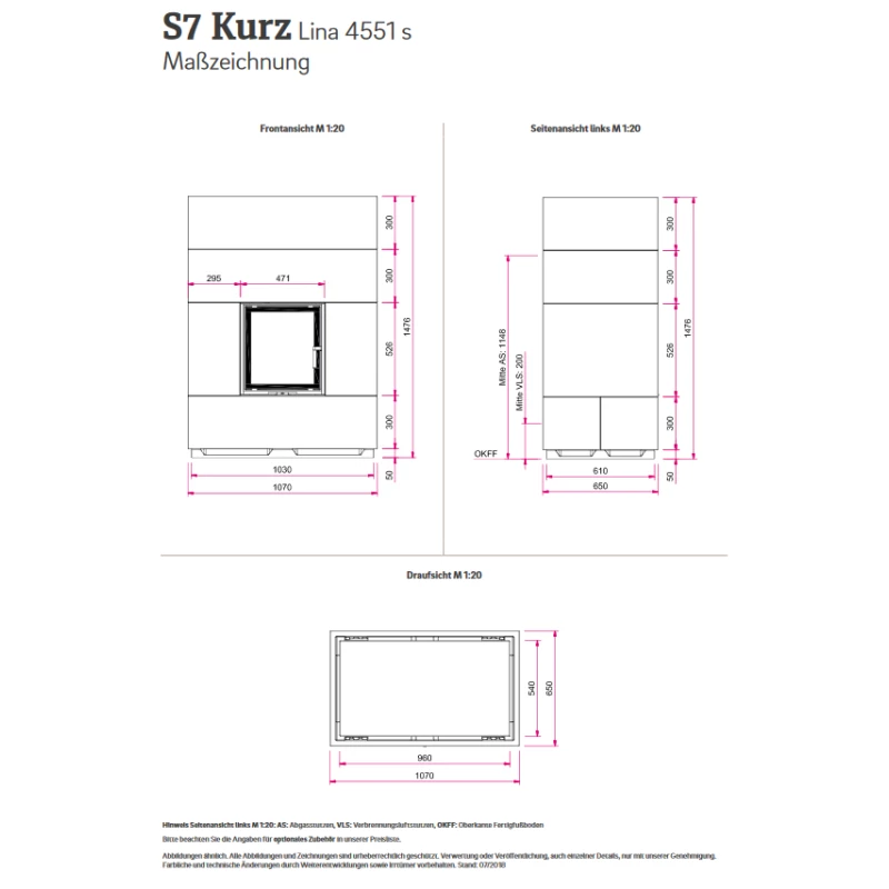 Kaminbausatz Camina S7 Kurz - Speicherkamin 8 Kaminbausatz Camina S7 Kurz - Speicherkamin – Bild 8
