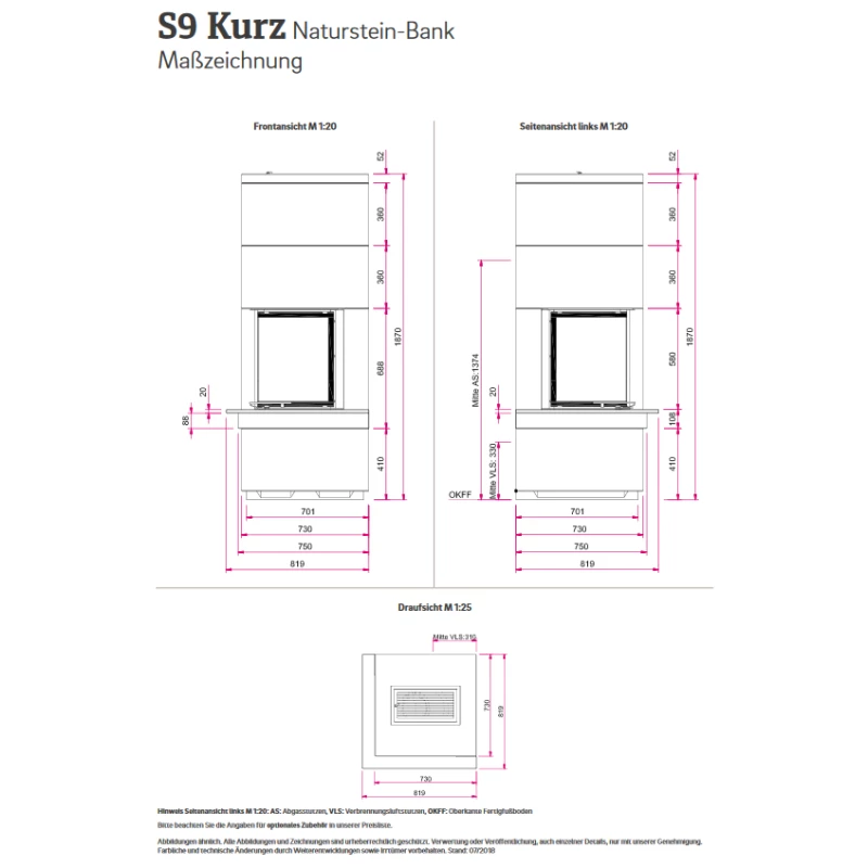Kaminbausatz Camina S9 Kurz - Speicherkamin - 7KW 6 Kaminbausatz Camina S9 Kurz - Speicherkamin - 7KW – Bild 6