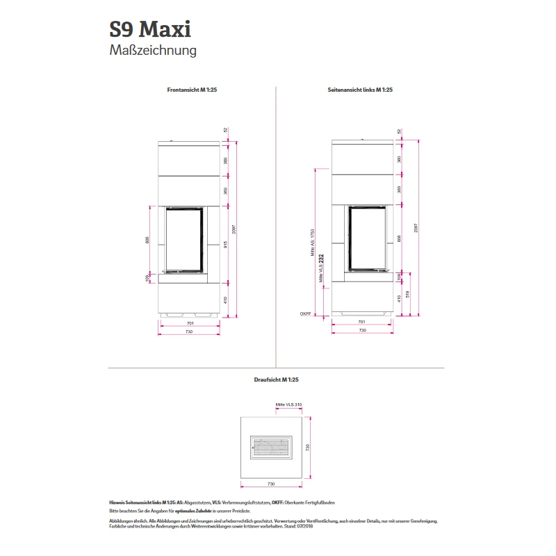 Kaminbausatz Camina S9 Maxi - Speicherkamin - 7KW 5 Kaminbausatz Camina S9 Maxi - Speicherkamin - 7KW – Bild 5