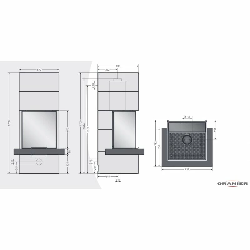 Kaminbausatz Oranier Club Tre - 7 KW 4 Kaminbausatz Oranier Club Tre - 7 KW – Bild 4