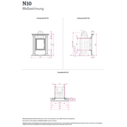 Kamineinsatz Camina N10 - Naturstein Stilkamin - 7KW -Küchengrill Geschäft kamineinsatz camina n10 naturstein stilkamin 7kw4