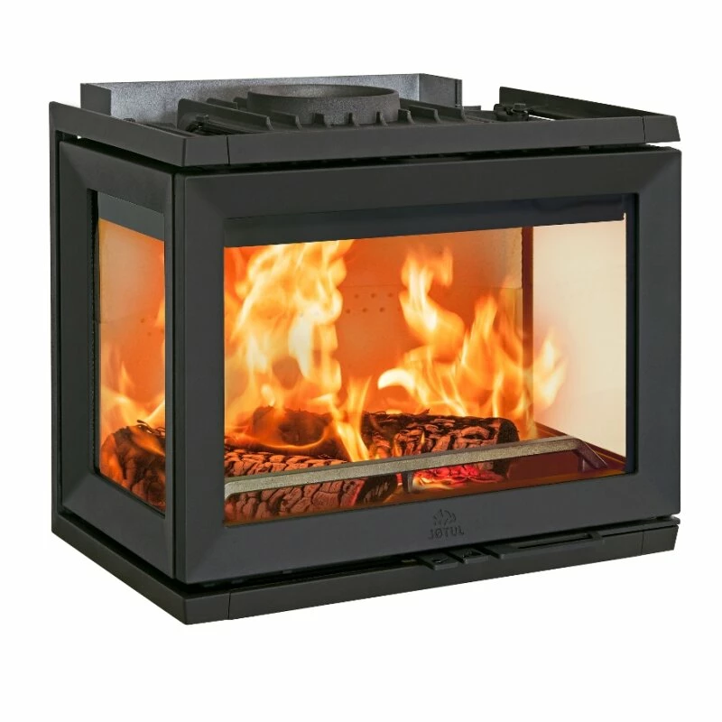 Kamineinsatz Guss Jotul I 520 FRL Glas Vorne, Rechts Und Links - Schwarz Lackiert (BP) - 7 KW 1 Kamineinsatz Guss Jotul I 520 FRL Glas Vorne, Rechts Und Links - Schwarz Lackiert (BP) - 7 KW