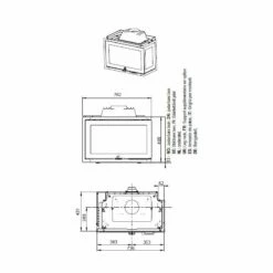 Kamineinsatz Guss Jotul I 620 - Schwarz Lackiert (BP) - 9 KW -Küchengrill Geschäft kamineinsatz guss jotul i 620 schwarz lackiert bp 9 kw10