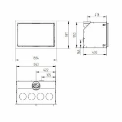 Kamineinsatz Jydepejsen SIGMA - 7 KW -Küchengrill Geschäft kamineinsatz jydepejsen sigma 7 kw3
