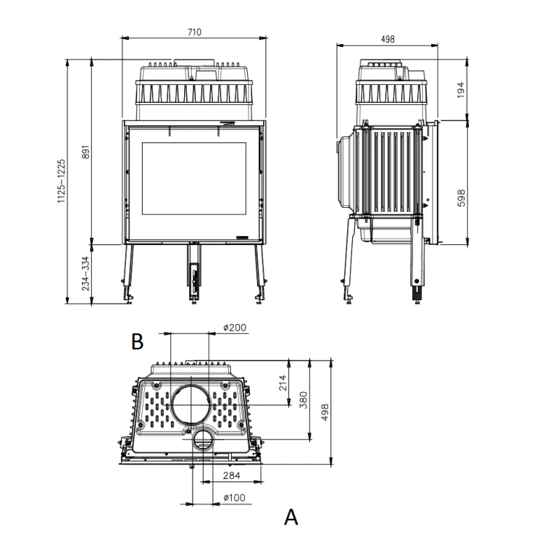 Kamineinsatz La Nordica Focolare 70 Piano - 9,1 KW 6 Kamineinsatz La Nordica Focolare 70 Piano - 9,1 KW – Bild 6