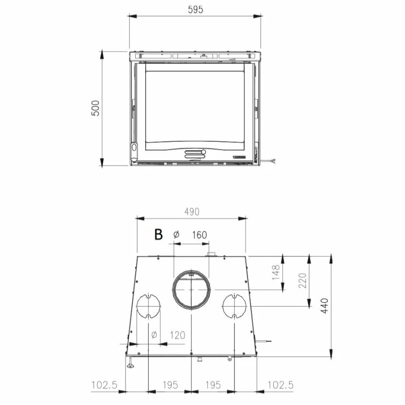 Kamineinsatz La Nordica INSERTO 60 4.0 Ventilato - 6,5 KW 2 Kamineinsatz La Nordica INSERTO 60 4.0 Ventilato - 6,5 KW – Bild 2