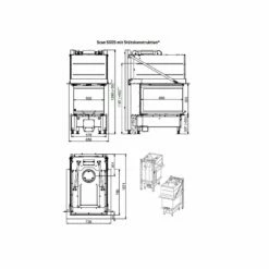 Kamineinsatz SCAN 5005 FRL - 10 KW -Küchengrill Geschäft kamineinsatz scan 5005 frl 10 kw9