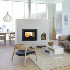 Kamineinsatz SCAN DSA 12, Schwarz - 9 KW -Küchengrill Geschäft kamineinsatz scan dsa 12 schwarz 9 kw2