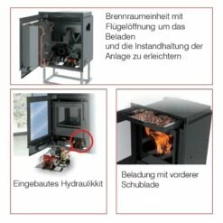 Kamineinsatz Wasserführend Edilkamin IDROPELLBOX - 15,6 KW -Küchengrill Geschäft kamineinsatz wasserfuehrend edilkamin idropellbox 156 kw4