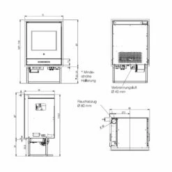 Kamineinsatz Wasserführend Edilkamin IDROPELLBOX - 15,6 KW -Küchengrill Geschäft kamineinsatz wasserfuehrend edilkamin idropellbox 156 kw5