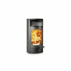 Kaminofen Austroflamm Flok 2.0 - Stahl - Warmhaltefach Keramik - 4 KW