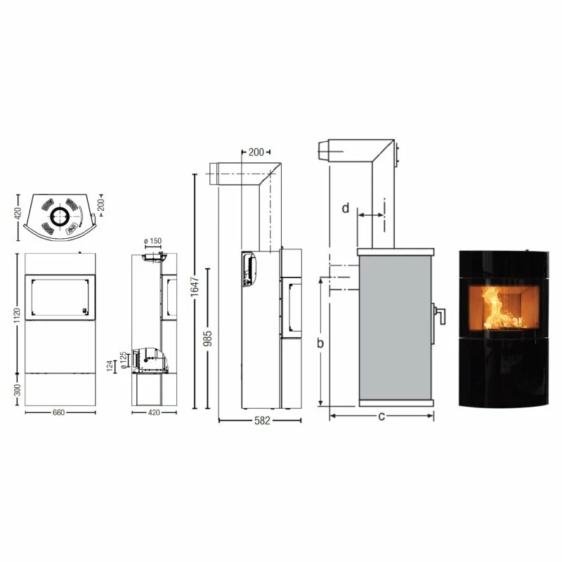 Kaminofen Austroflamm Fynn Xtra 2.0 (Wärmespeicherung) - 6 KW 16 Kaminofen Austroflamm Fynn Xtra 2.0 (Wärmespeicherung) - 6 KW – Bild 16
