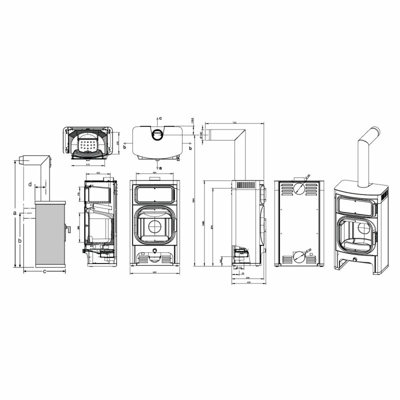 Kaminofen Austroflamm Heidi Back 2.0 - 7 KW 12 Kaminofen Austroflamm Heidi Back 2.0 - 7 KW – Bild 12