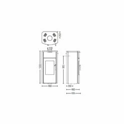 Kaminofen Austroflamm Jini Xtra - Stahl Gussgrau - 4 KW -Küchengrill Geschäft kaminofen austroflamm jini xtra stahl gussgrau 4 kw5