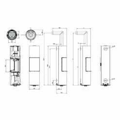 Kaminofen Austroflamm Stila - Gussgrau - 5 KW -Küchengrill Geschäft kaminofen austroflamm stila gussgrau 5 kw6