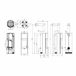 Kaminofen Austroflamm Tower Xtra 2.0 - Gussgrau (Wärmespeicherung) - 4 KW -Küchengrill Geschäft kaminofen austroflamm tower xtra 20 gussgrau waermespeicherung 4 kw5