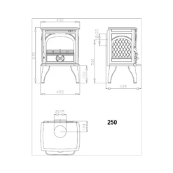 Kaminofen Gussofen Dovre 250M - Schwarz - 6,0 KW 9 Kaminofen Gussofen Dovre 250M - Schwarz - 6,0 KW -Küchengrill Geschäft kaminofen gussofen dovre 250m schwarz 60 kw5