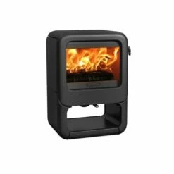 Kaminofen Gussofen Dovre Rock350WB - Schwarz Lackiert - 7,0 KW