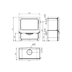 Kaminofen Gussofen Dovre Rock500WB - Schwarz Lackiert - 9,0 KW -Küchengrill Geschäft kaminofen gussofen dovre rock500wb schwarz lackiert 90 kw7