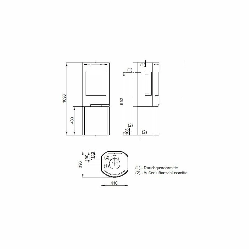 Kaminofen Gussofen Jotul F 135 - Schwarz Lackiert (BP) - 4,7 KW 3 Kaminofen Gussofen Jotul F 135 - Schwarz Lackiert (BP) - 4,7 KW – Bild 3