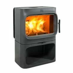 Kaminofen Gussofen Jotul F 305 B (mit Sockel), Schwarz Lackiert (BP) - 7 KW