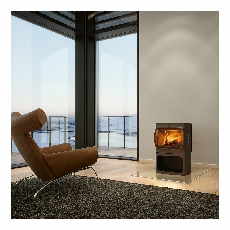 Kaminofen Gussofen Jotul F 305 B (mit Sockel), Schwarz Lackiert (BP) - 7 KW 3 Kaminofen Gussofen Jotul F 305 B (mit Sockel), Schwarz Lackiert (BP) - 7 KW – Bild 3