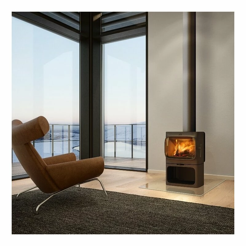 Kaminofen Gussofen Jotul F 305 B (mit Sockel), Schwarz Lackiert (BP) - 7 KW 4 Kaminofen Gussofen Jotul F 305 B (mit Sockel), Schwarz Lackiert (BP) - 7 KW – Bild 4