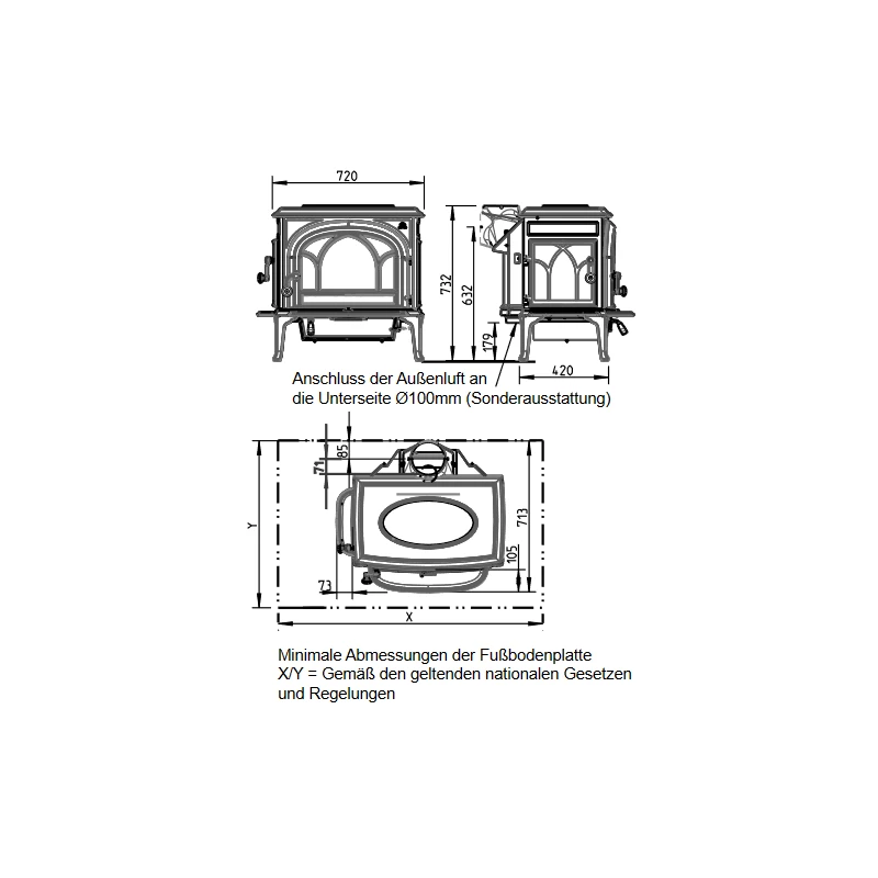 Kaminofen Gussofen Jotul F 500 SE ECO - 9 KW 4 Kaminofen Gussofen Jotul F 500 SE ECO - 9 KW – Bild 4