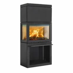 Kaminofen Gussofen Jotul F 520 High Top (3 Scheiben) Schwarz - 7 KW