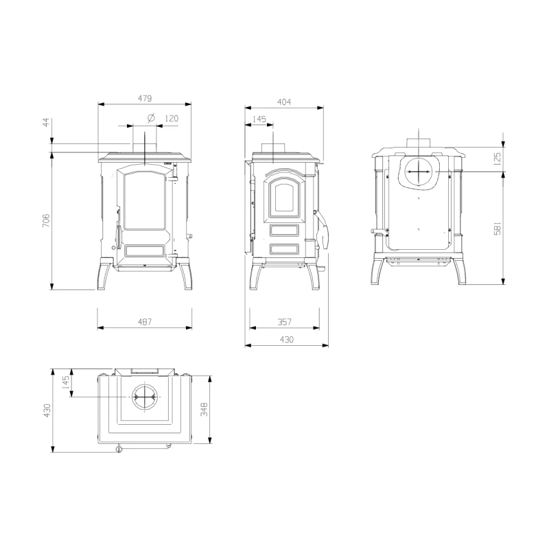 Kaminofen Gussofen La Nordica Giulietta X 4.0 - 6,5 KW 6 Kaminofen Gussofen La Nordica Giulietta X 4.0 - 6,5 KW – Bild 6