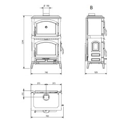 Kaminofen Gussofen La Nordica Isotta Forno Evo - 9,7 KW -Küchengrill Geschäft kaminofen gussofen la nordica isotta forno evo 97 kw4