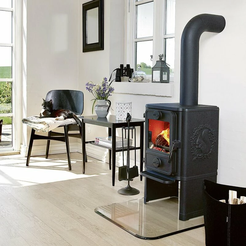 Kaminofen Gussofen Morsoe 1442 - Glatt Mit Eichhörnchen - 5 KW 2 Kaminofen Gussofen Morsoe 1442 - Glatt Mit Eichhörnchen - 5 KW – Bild 2