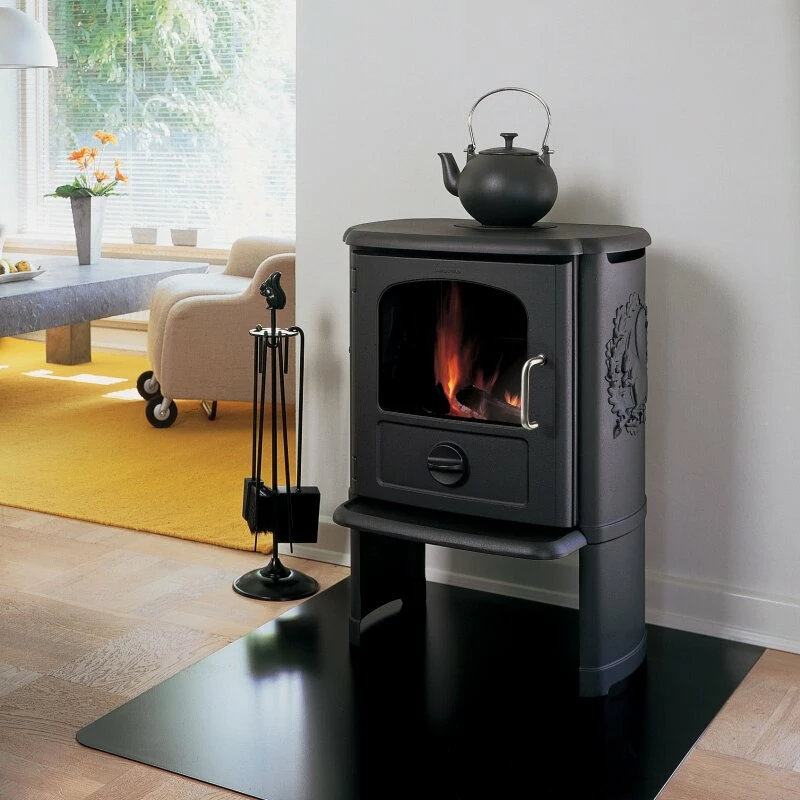 Kaminofen Gussofen Morsoe 3142 Mit Eichhörnchen - 5 KW 1 Kaminofen Gussofen Morsoe 3142 Mit Eichhörnchen - 5 KW