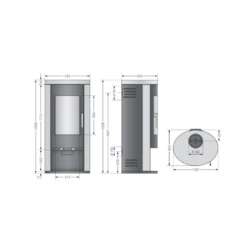 Kaminofen Justus Austin 5 - 5,0 KW -Küchengrill Geschäft kaminofen justus austin 5 50 kw8